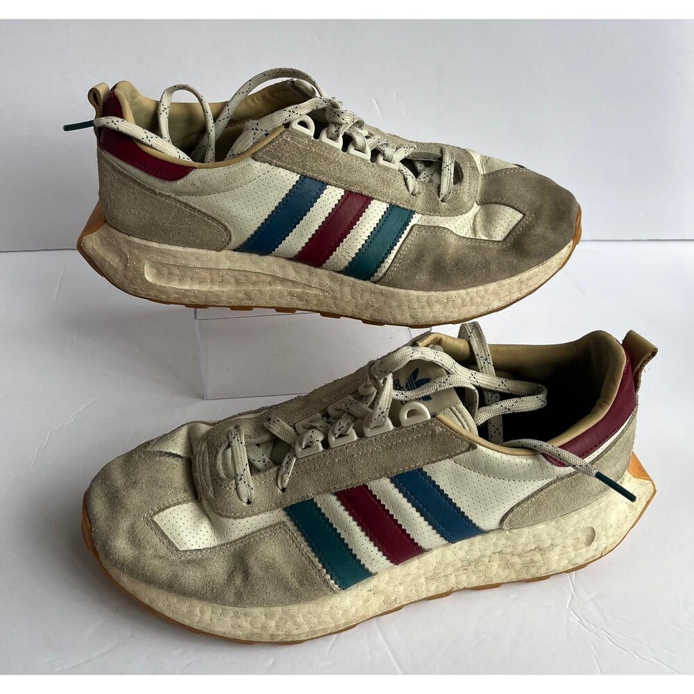adidas Retropy E5 Sneakers Men’s 11.5 / Women’s 12.5 Cream Blue Red Boost